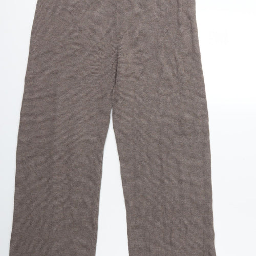 H&M Womens Brown  Knit Trousers  Size M L29 in