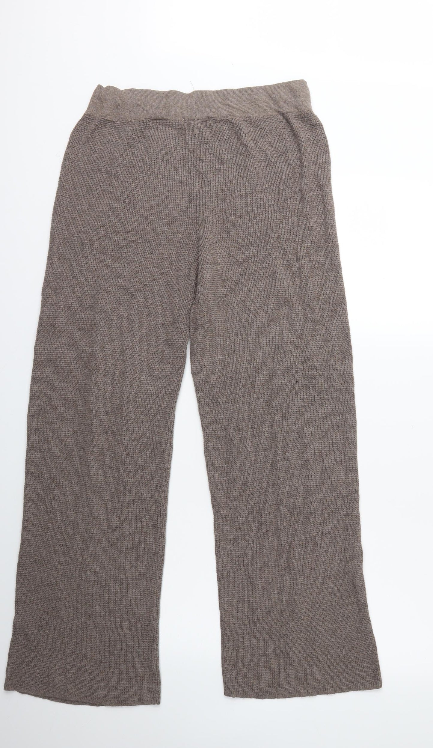 H&M Womens Brown  Knit Trousers  Size M L29 in