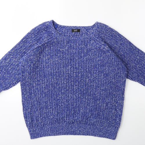 Marks and Spencer Womens Blue  Knit Pullover Jumper Size 14
