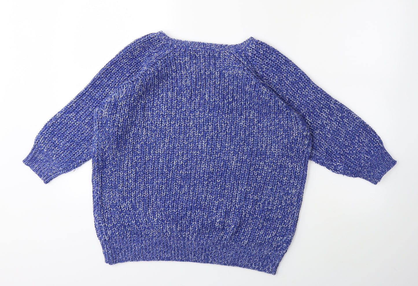 Marks and Spencer Womens Blue  Knit Pullover Jumper Size 14