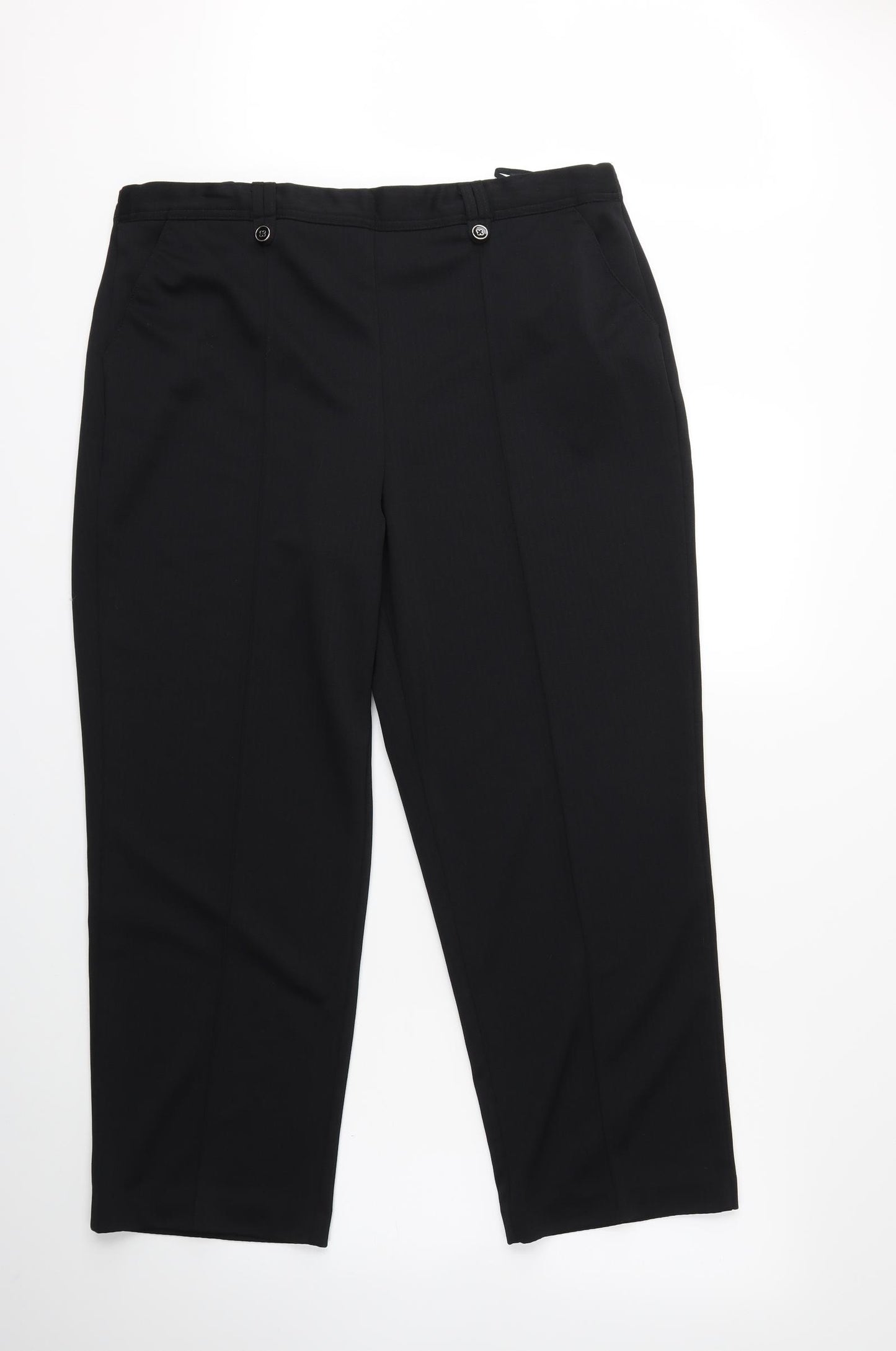 Bonmarché Womens Black   Trousers  Size 18 L27 in