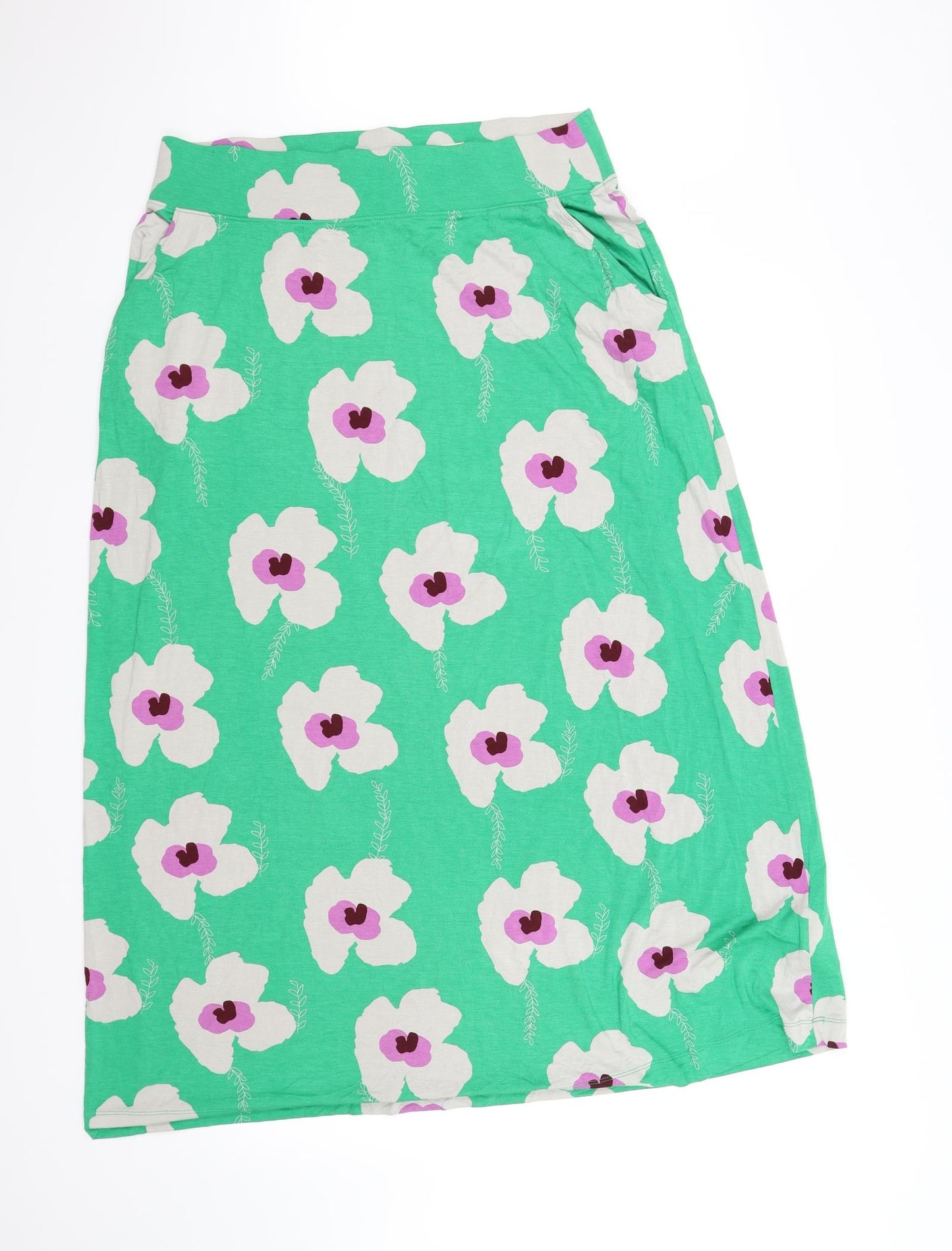 whitestuff Womens Green   Flare Skirt Size 14