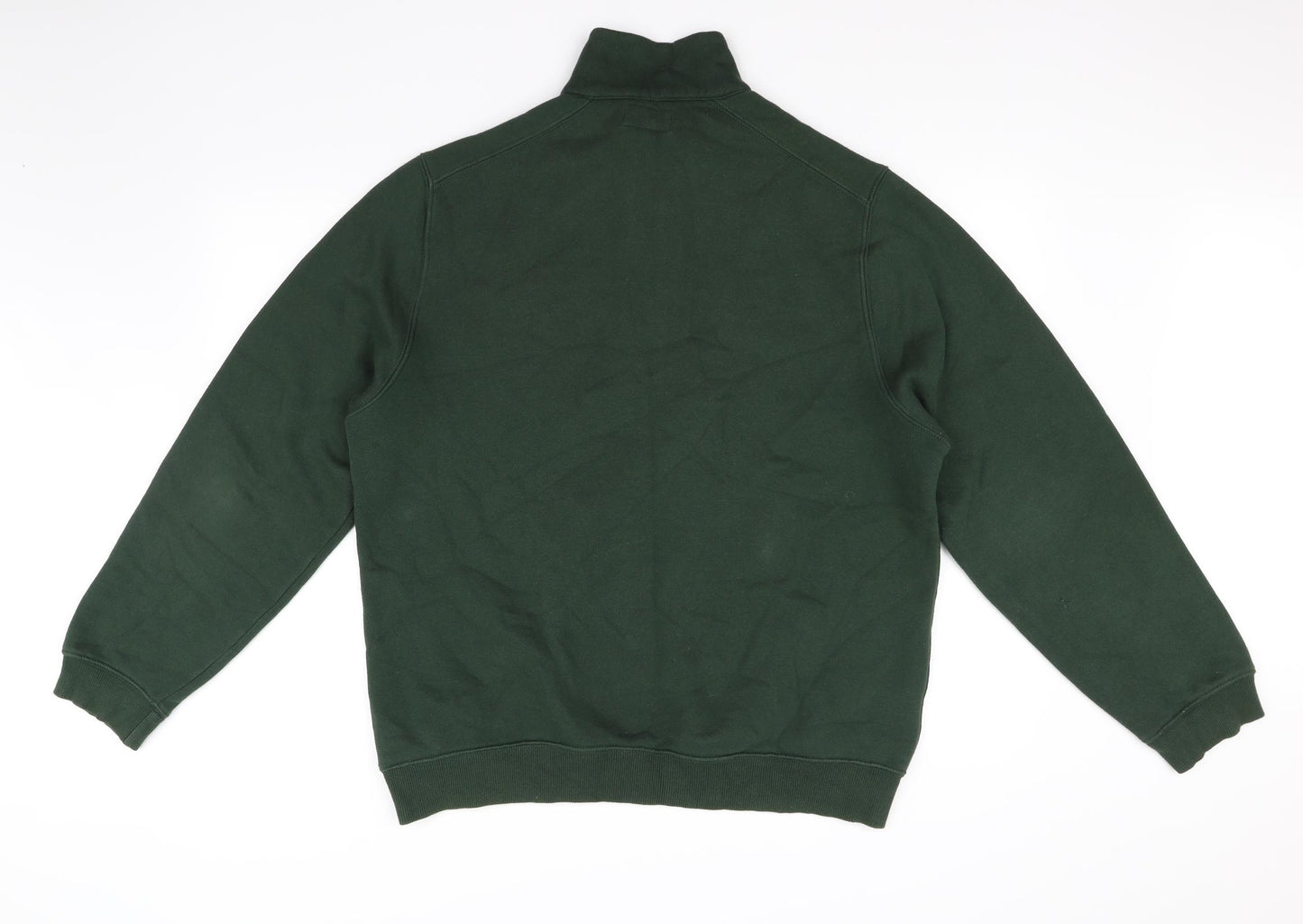 Lincoln Mens Green   Full Zip Hoodie Size L