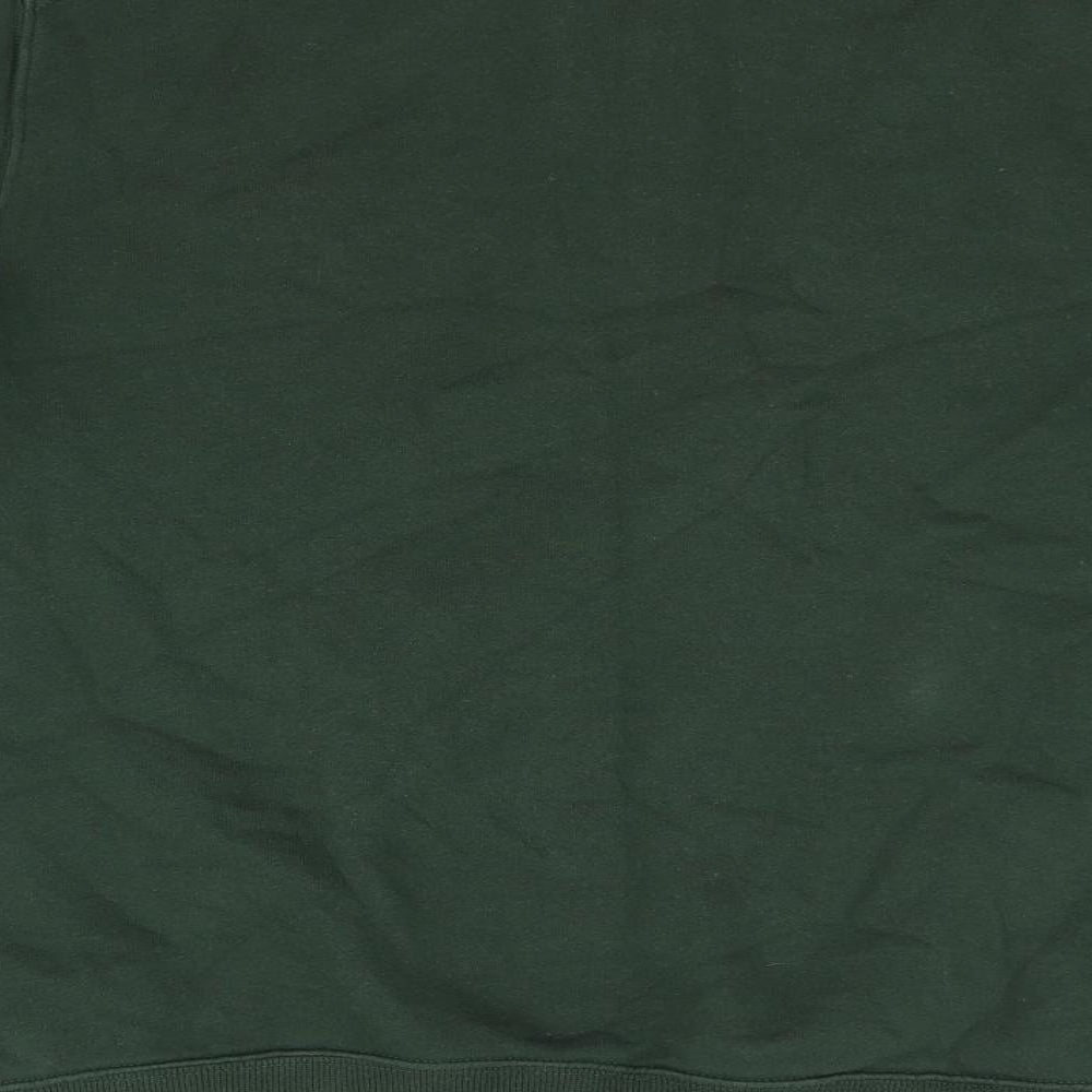 Lincoln Mens Green   Full Zip Hoodie Size L
