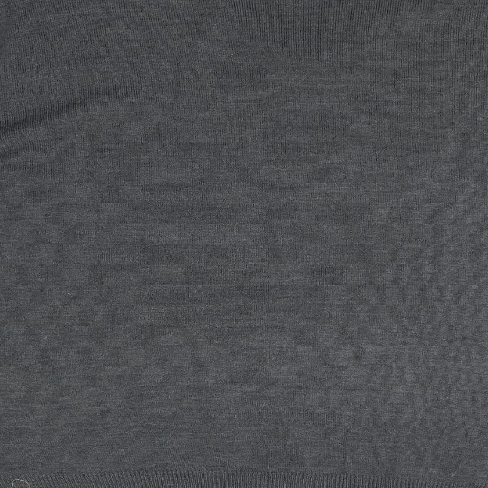 Mansize Mens Grey Geometric  Pullover Jumper Size 3XL