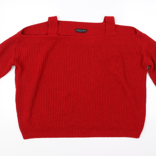 Dorothy Perkins Womens Red   Pullover Jumper Size 14