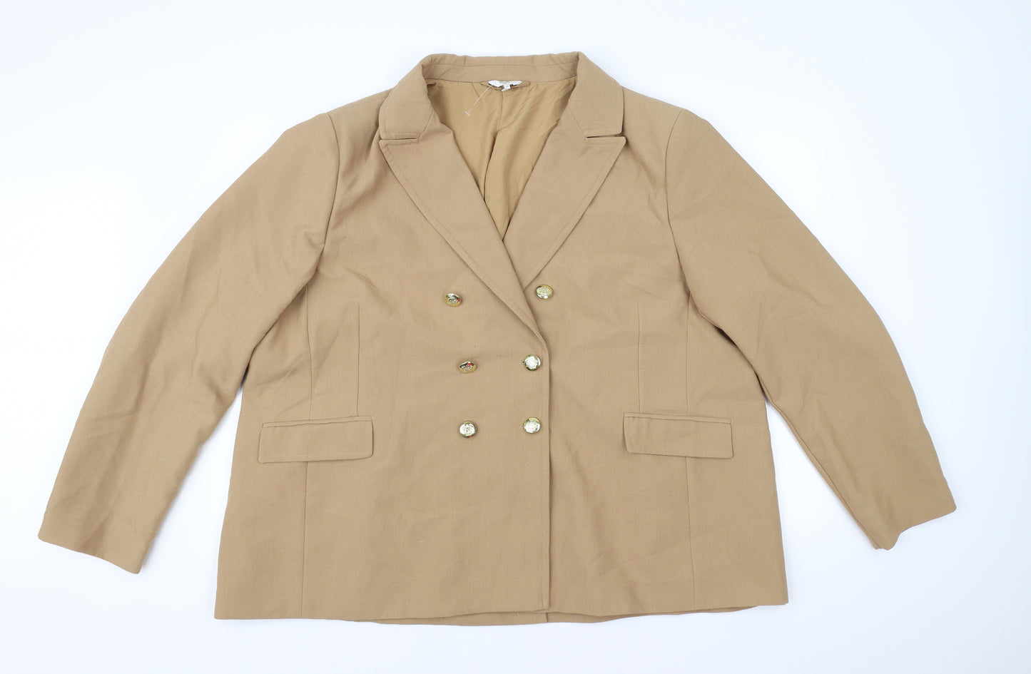 Cotton Traders Womens Beige   Jacket Blazer Size 26