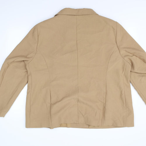 Cotton Traders Womens Beige   Jacket Blazer Size 26