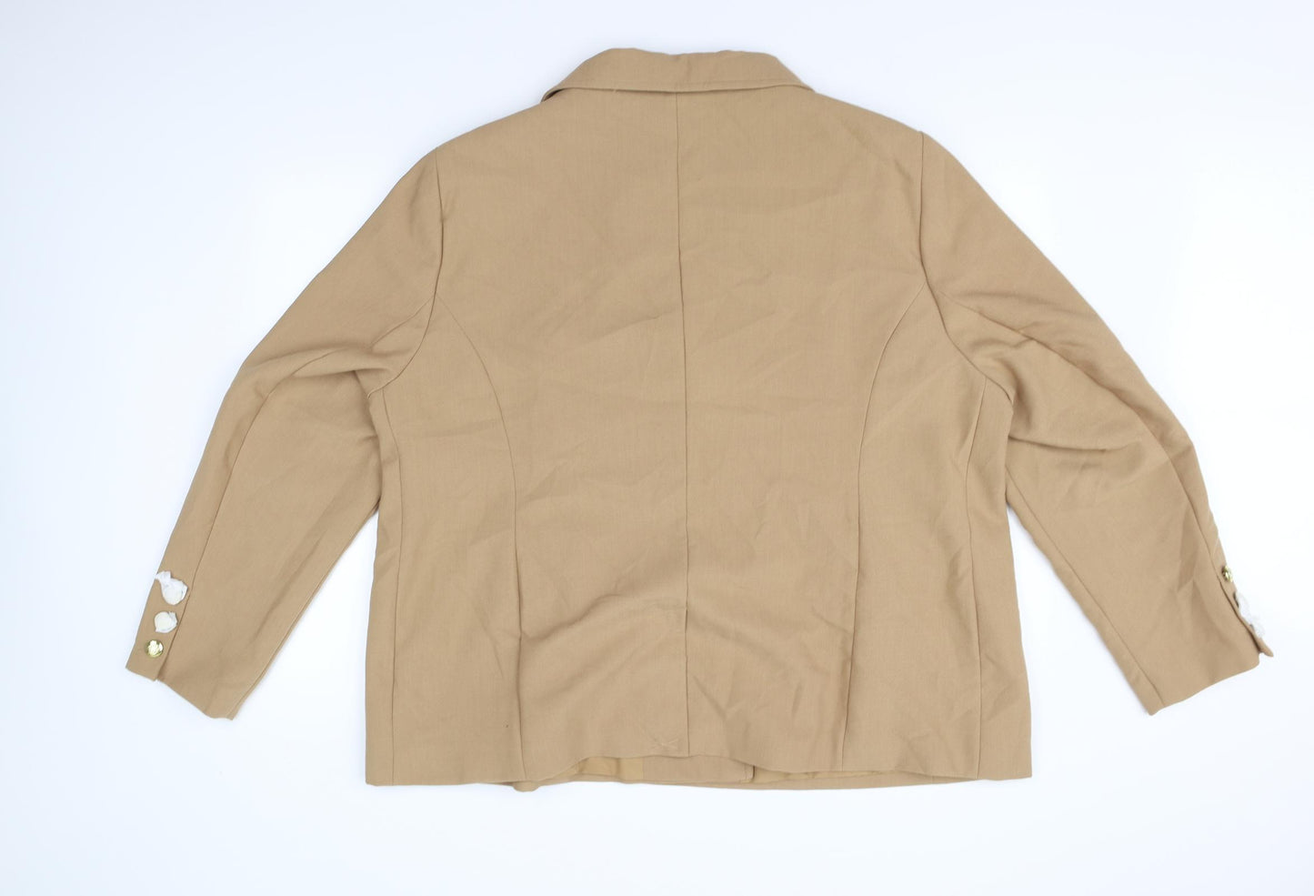 Cotton Traders Womens Beige   Jacket Blazer Size 26