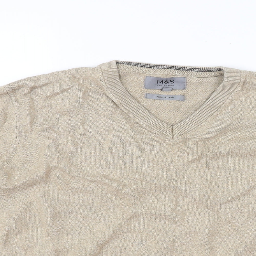M&S Collection Womens Beige   Pullover Jumper Size M