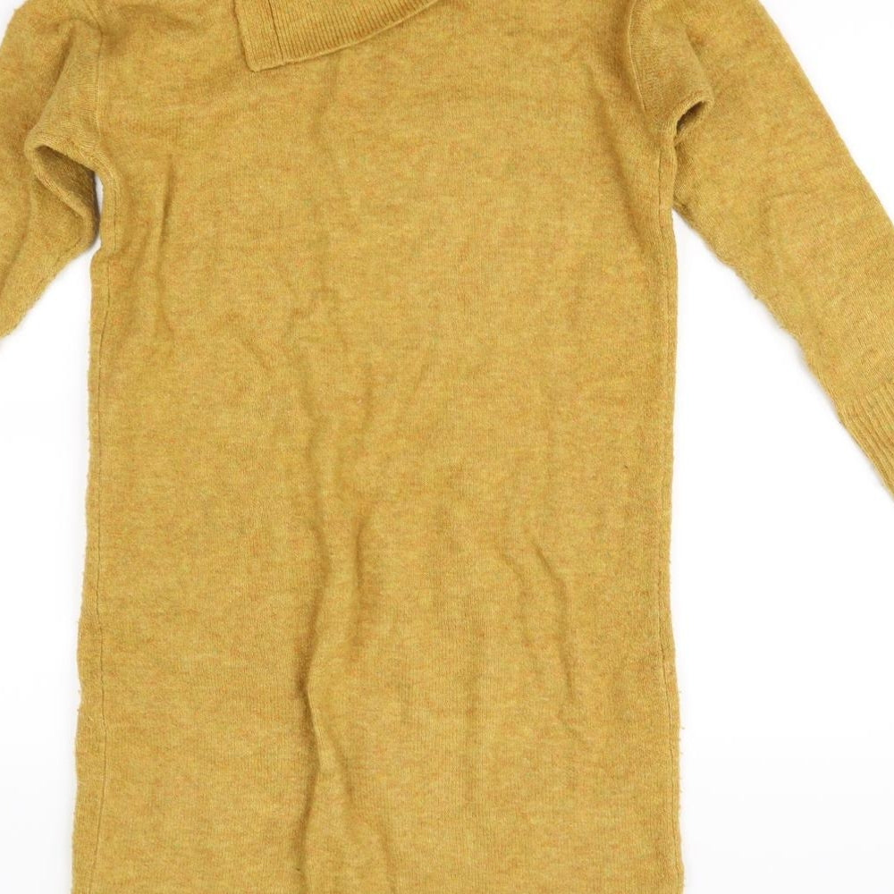 Monsoon Womens Yellow   Fit & Flare  Size S
