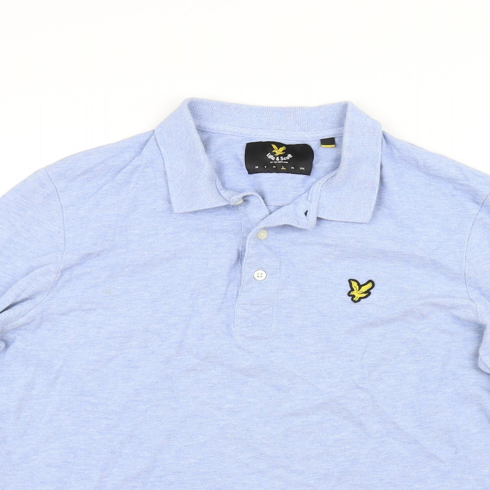Lyle & Scott Mens Blue    Polo Size L