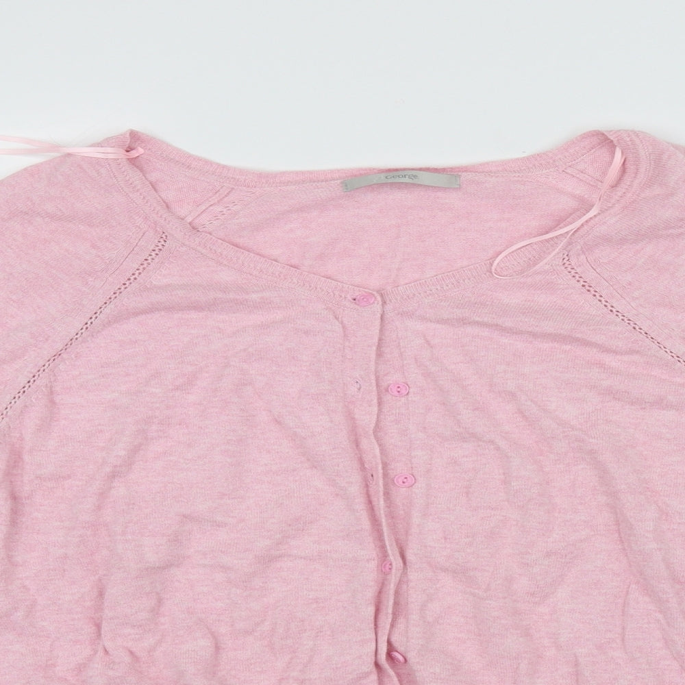 George Womens Pink   Cardigan Jumper Size 20