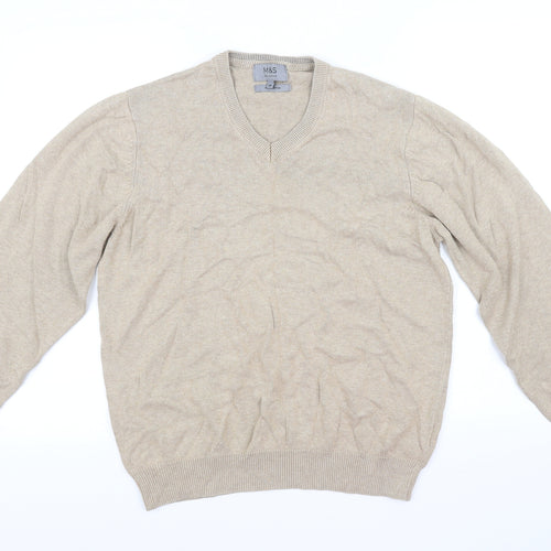 M&S Collection Womens Beige   Pullover Jumper Size M
