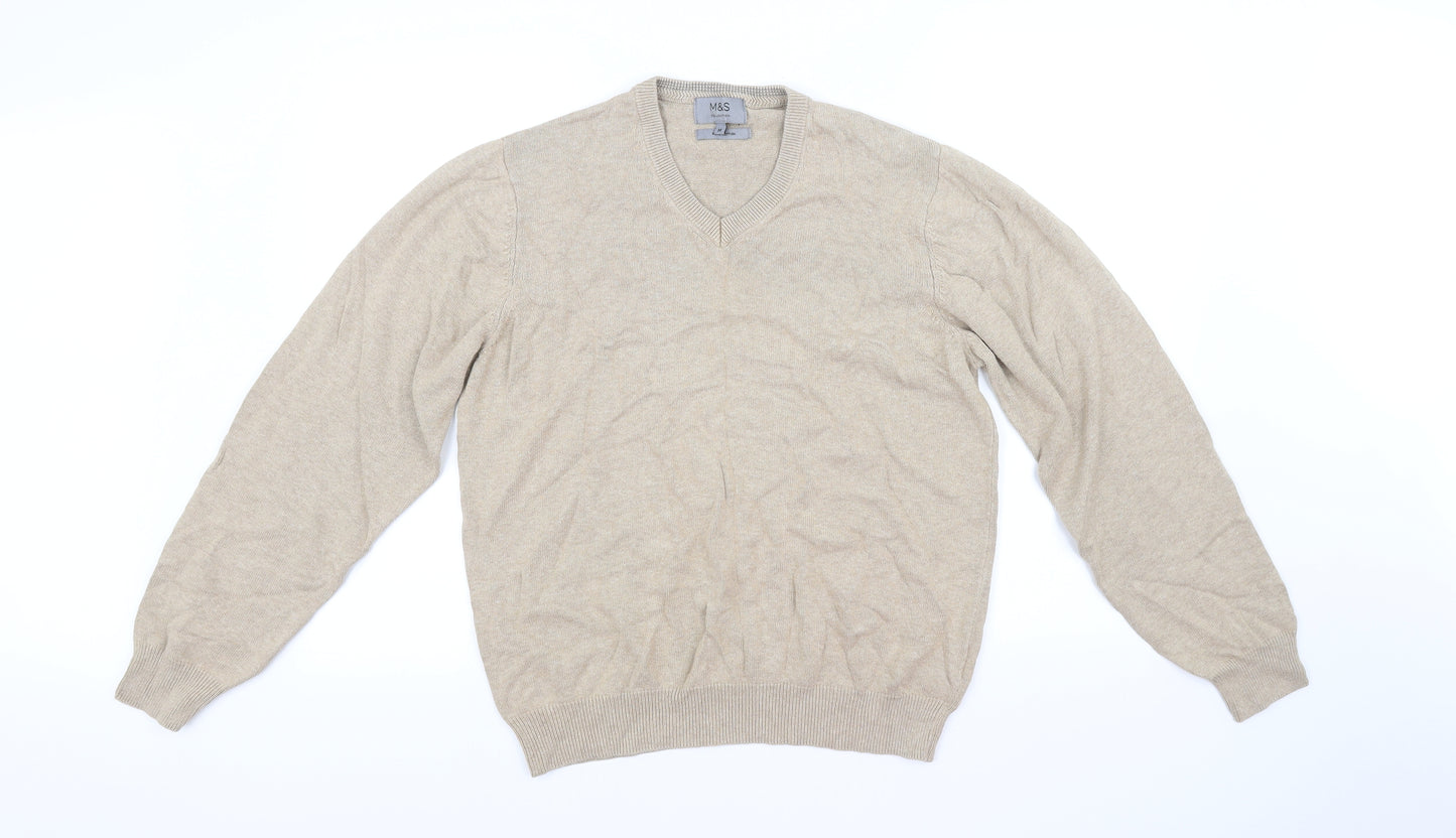 M&S Collection Womens Beige   Pullover Jumper Size M