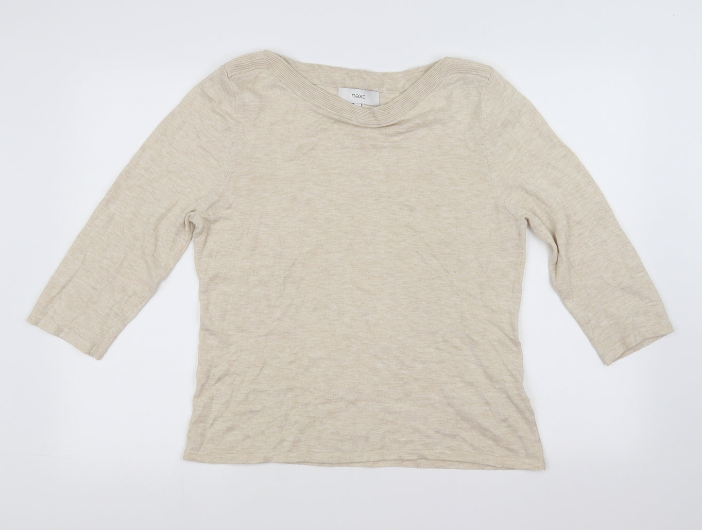 NEXT Womens Beige   Pullover Jumper Size 14