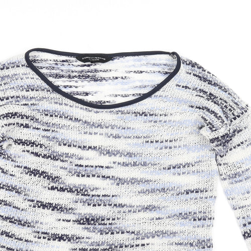 Dorothy Perkins Womens White   Pullover Jumper Size 10