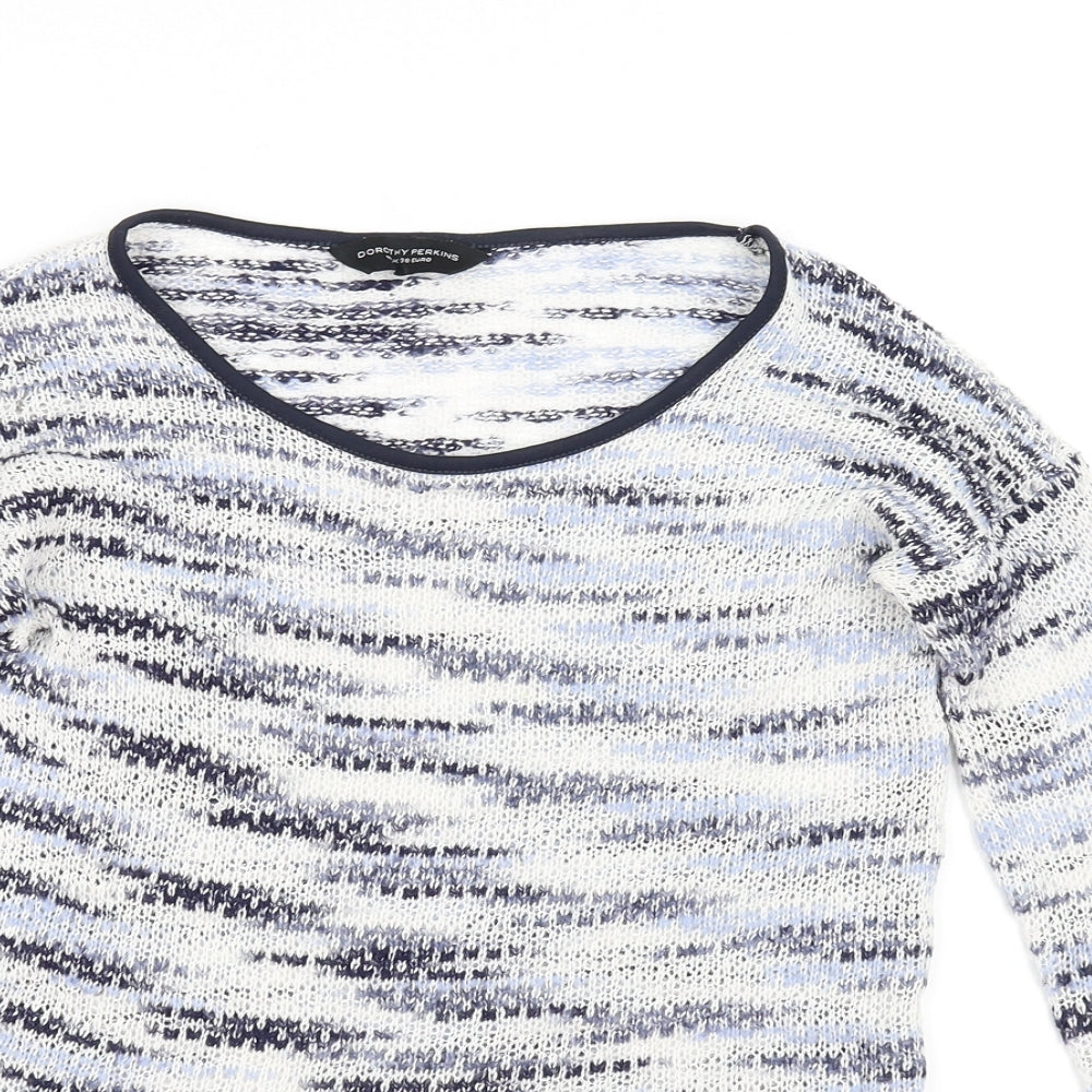 Dorothy Perkins Womens White   Pullover Jumper Size 10