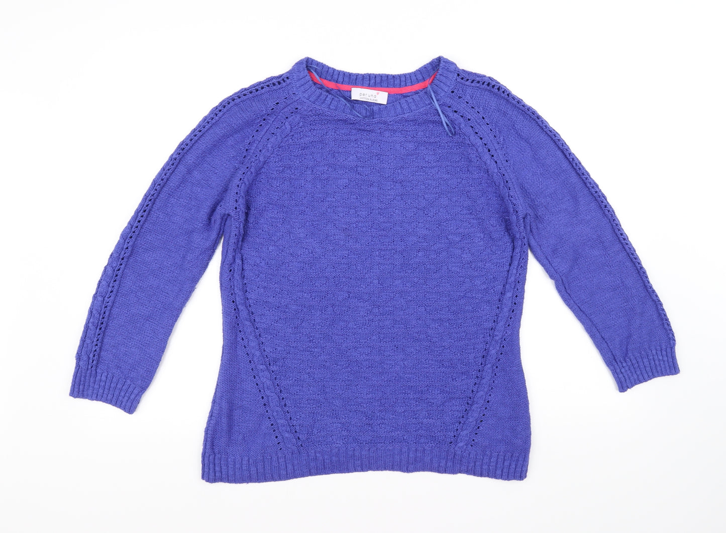 Per Una Womens Blue   Pullover Jumper Size 14