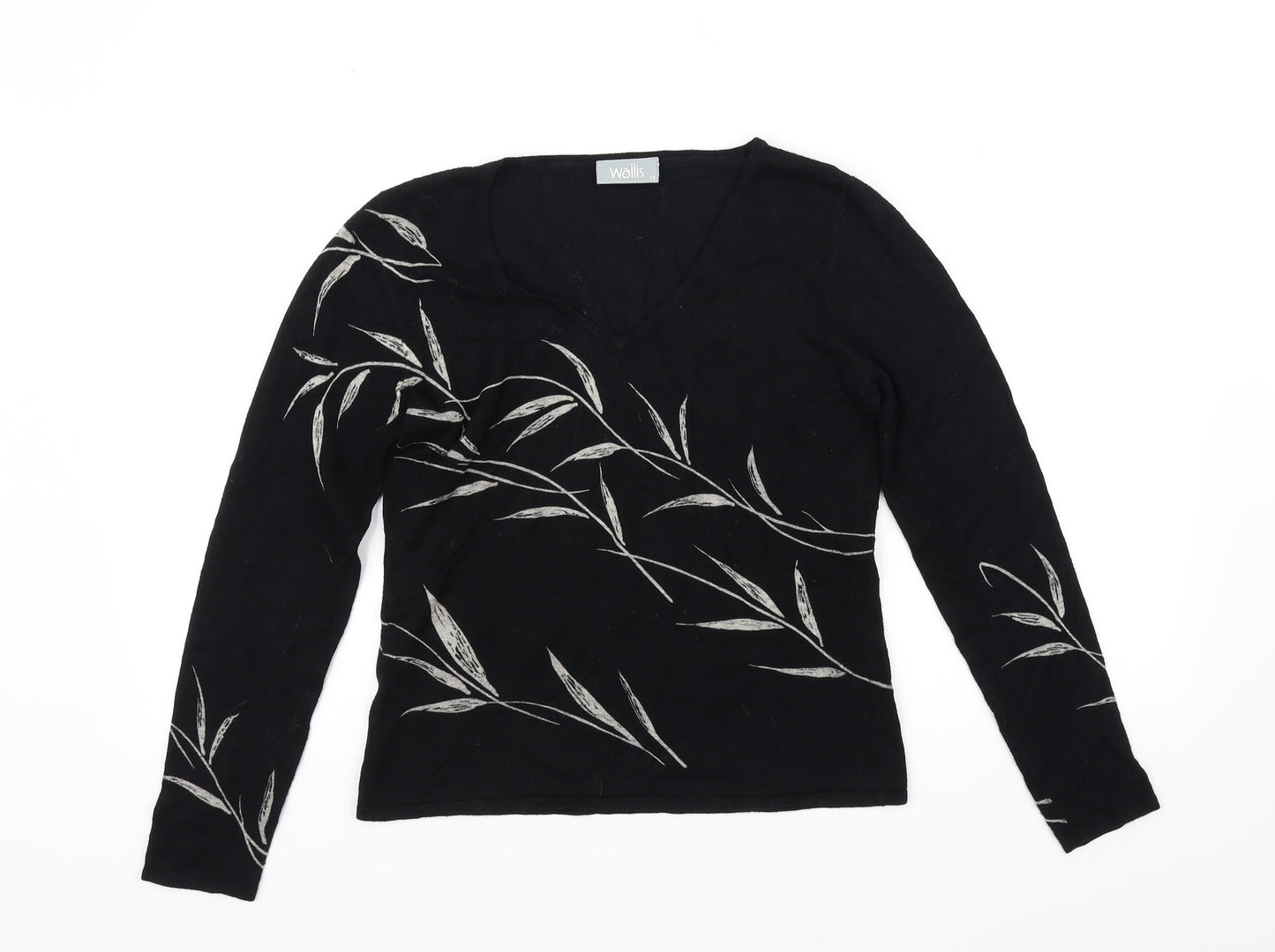 Wallis Womens Black   Pullover Jumper Size 12