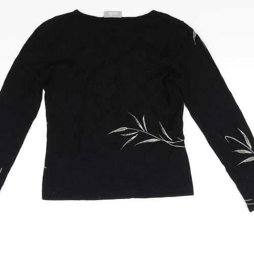 Wallis Womens Black   Pullover Jumper Size 12