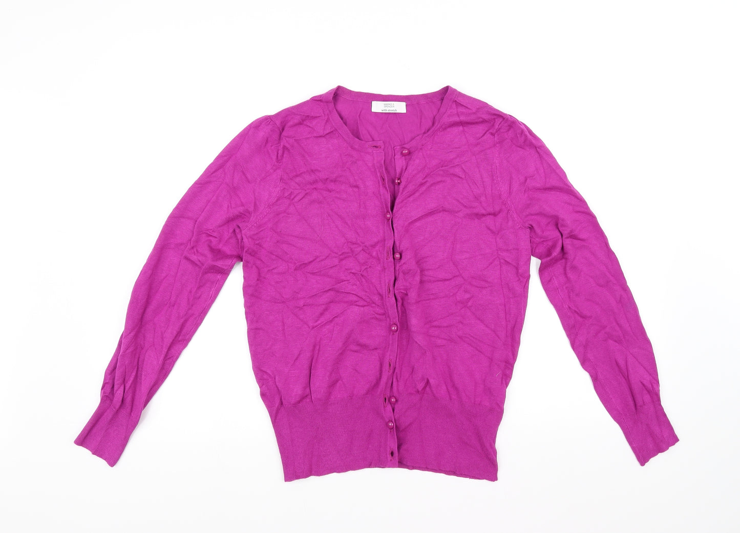 Marks and Spencer Womens Purple   Cardigan Jumper Size 14