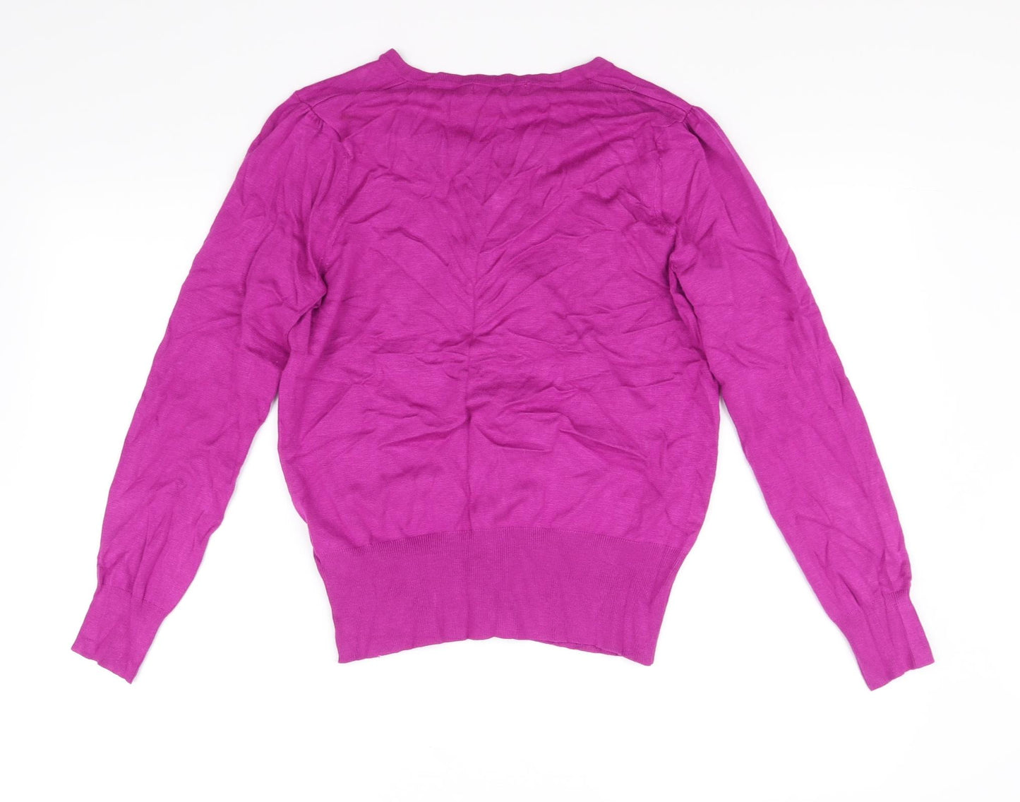 Marks and Spencer Womens Purple   Cardigan Jumper Size 14