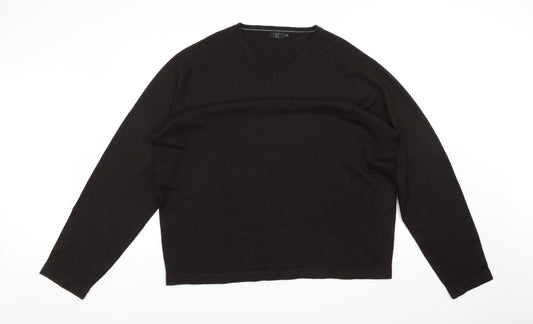 Front view of F&F men’s brown jumper, size 2XL