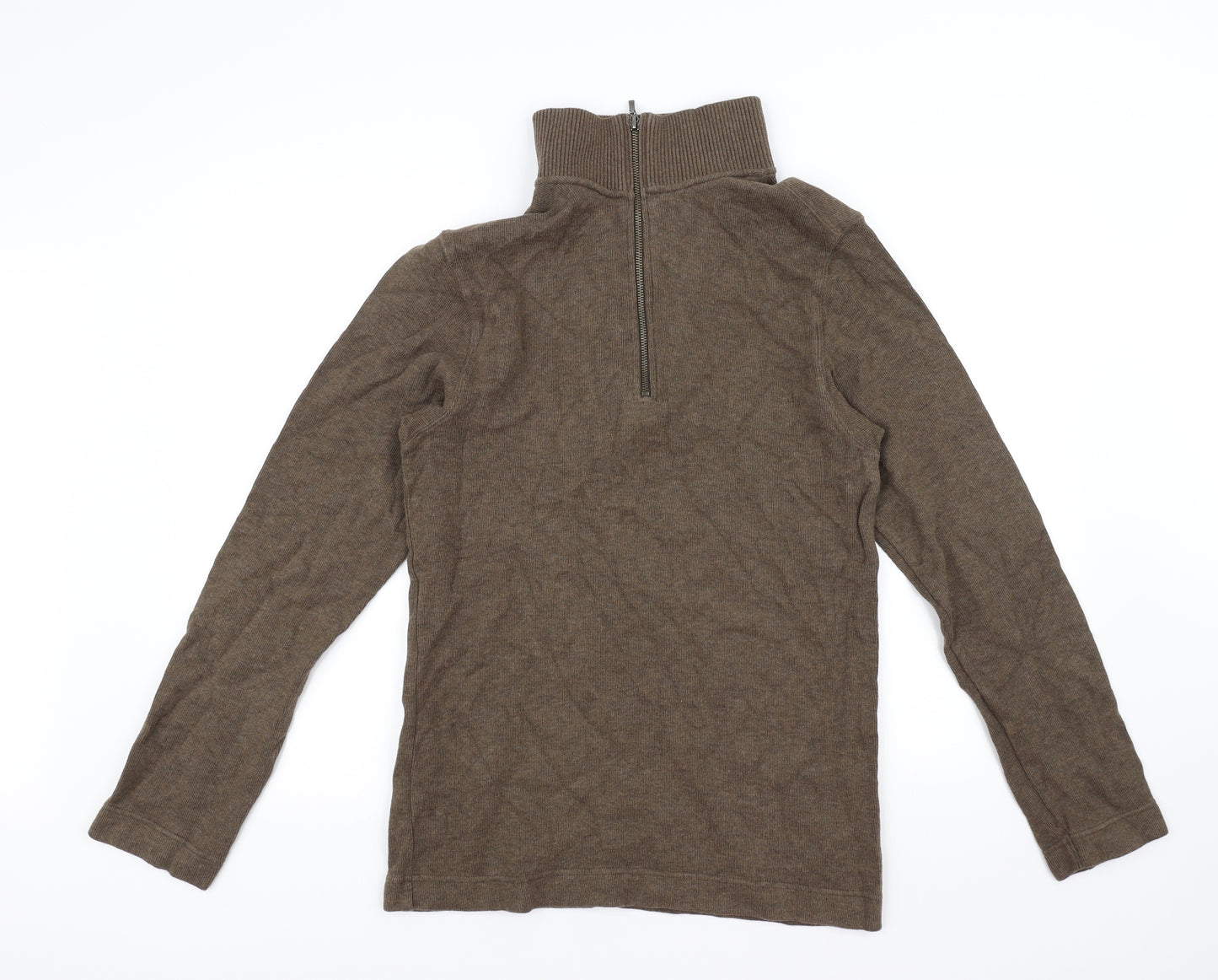 Easy Womens Brown   Full Zip Jumper Size S