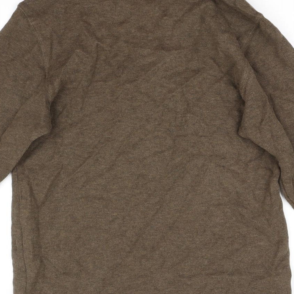 Easy Womens Brown   Full Zip Jumper Size S