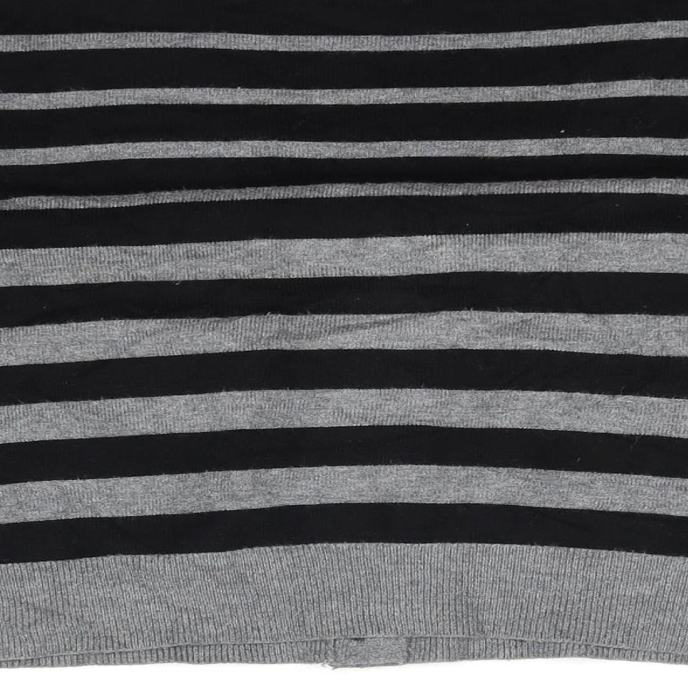BHS Womens Grey Striped  Pullover Jumper Size 12