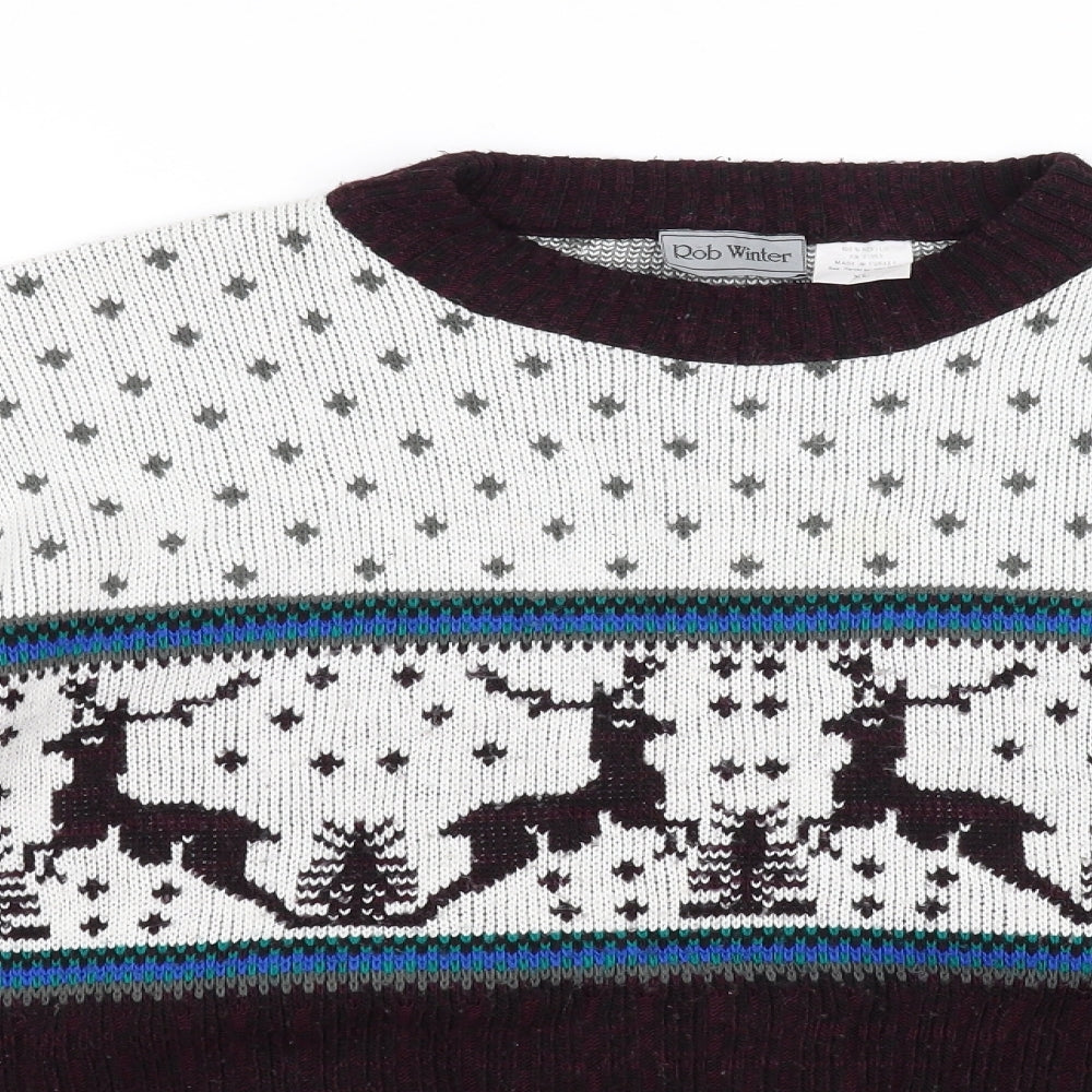 Rob winter Womens White   Pullover Jumper Size XL