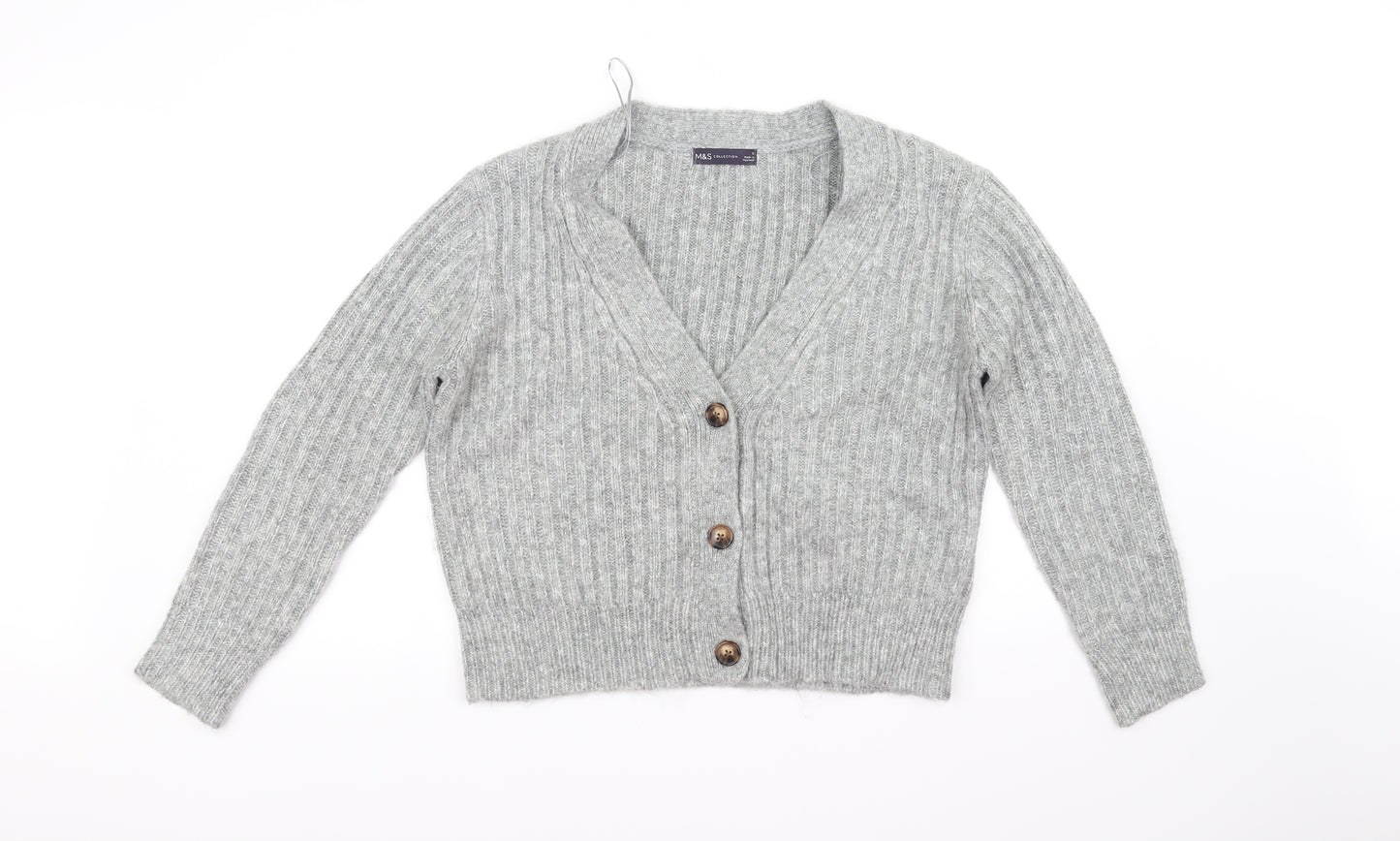 M&S Collection Womens Grey   Pullover Jumper Size S