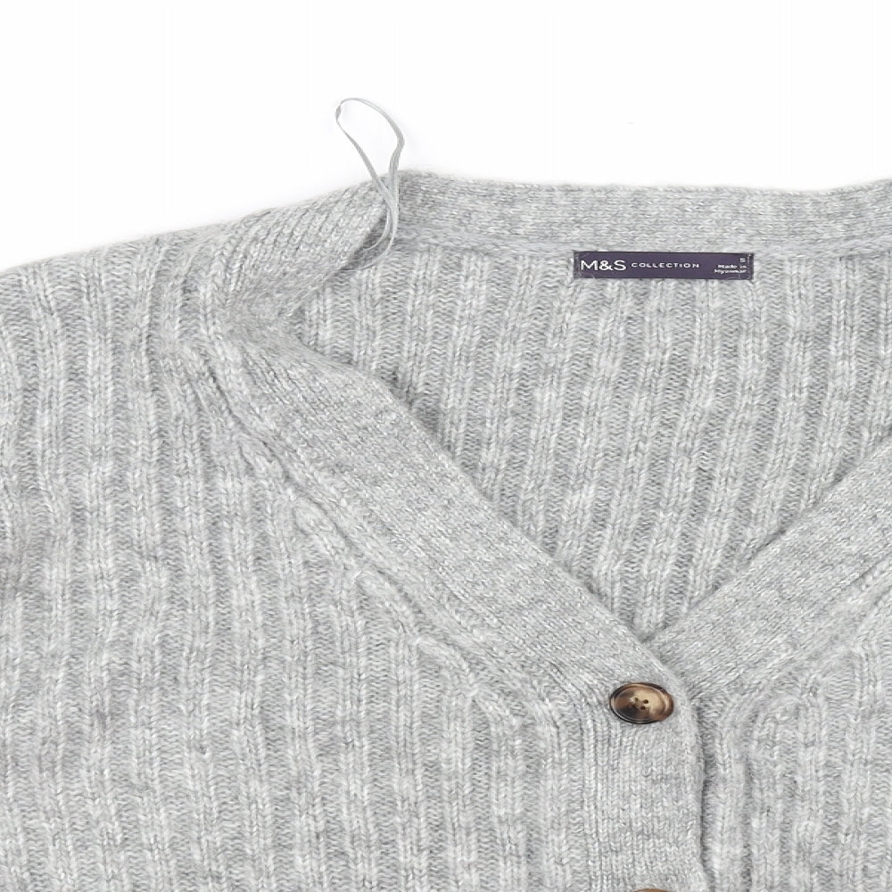 M&S Collection Womens Grey   Pullover Jumper Size S