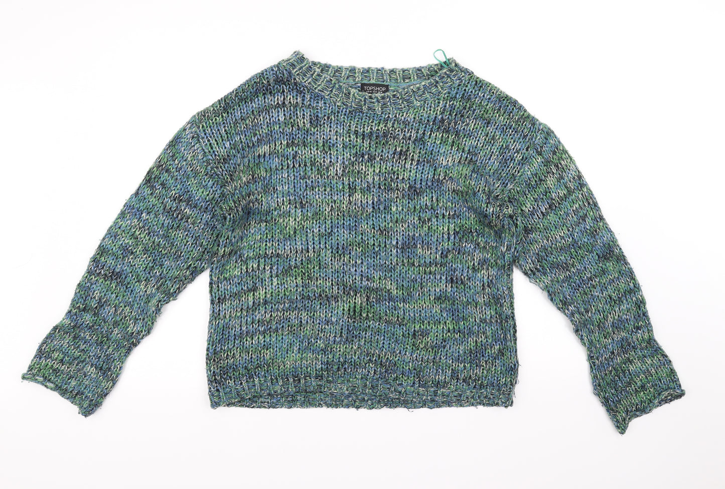 Topshop Womens Green   Pullover Jumper Size 14