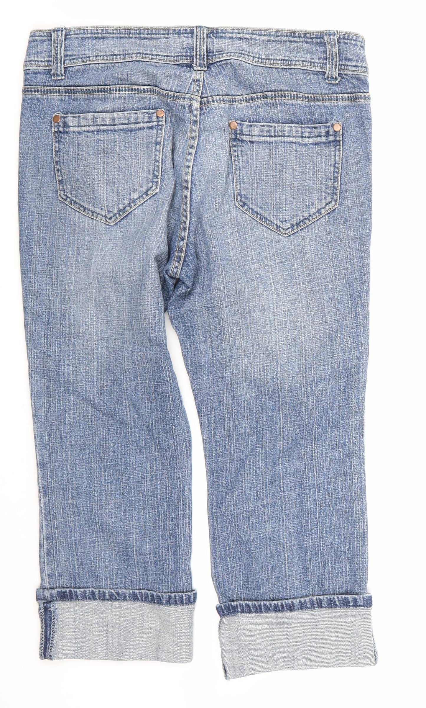 Primark Womens Blue  Denim Cropped Jeans Size 12