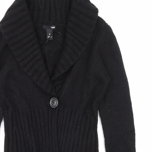 H&M Womens Black   Cardigan Jumper Size S