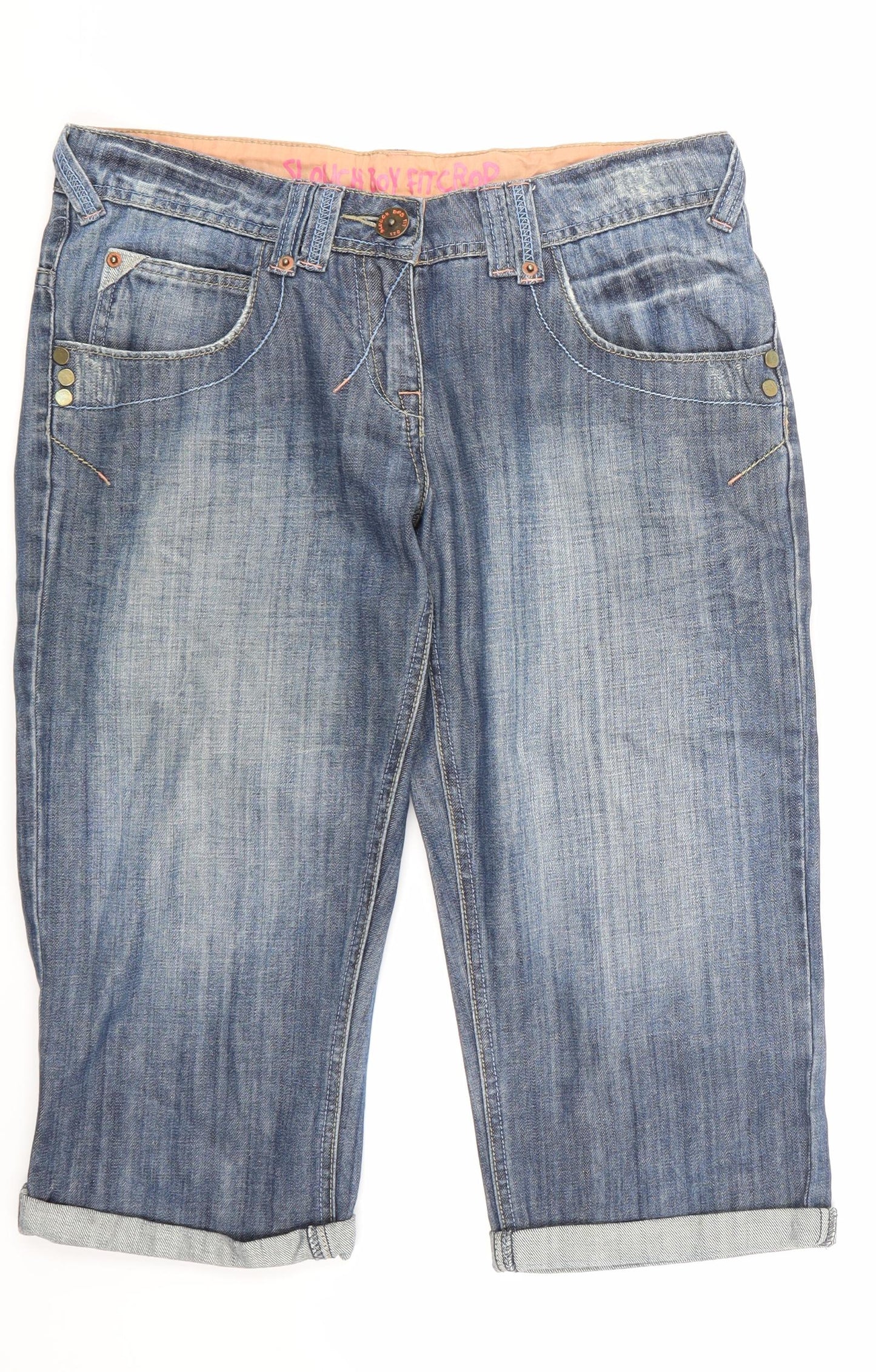 George Womens Blue  Denim Cropped Jeans Size 10