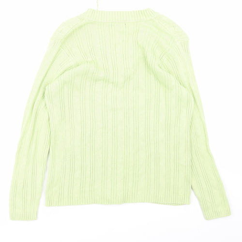 BM Womens Green   Pullover Jumper Size L