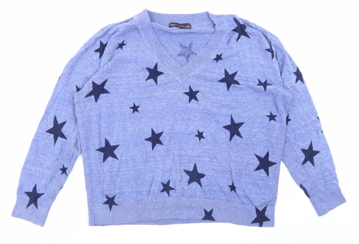 Marks and Spencer Womens Blue Pullover Sweatshirt Size M