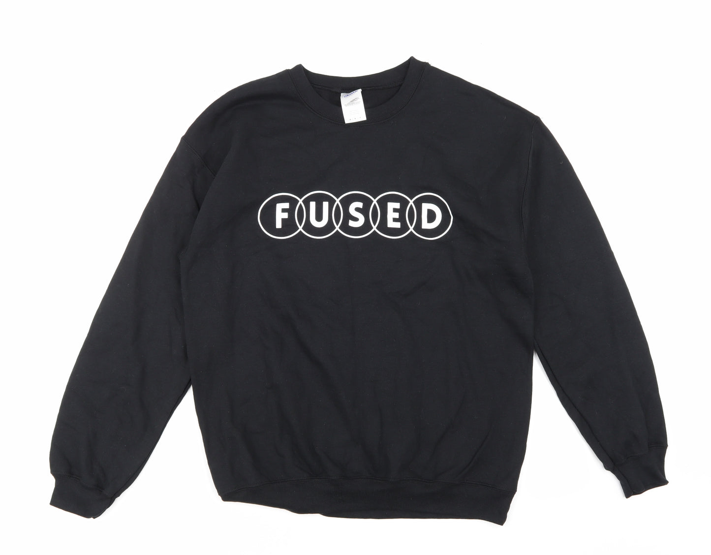 Gildan Mens Black   Pullover Sweatshirt Size M