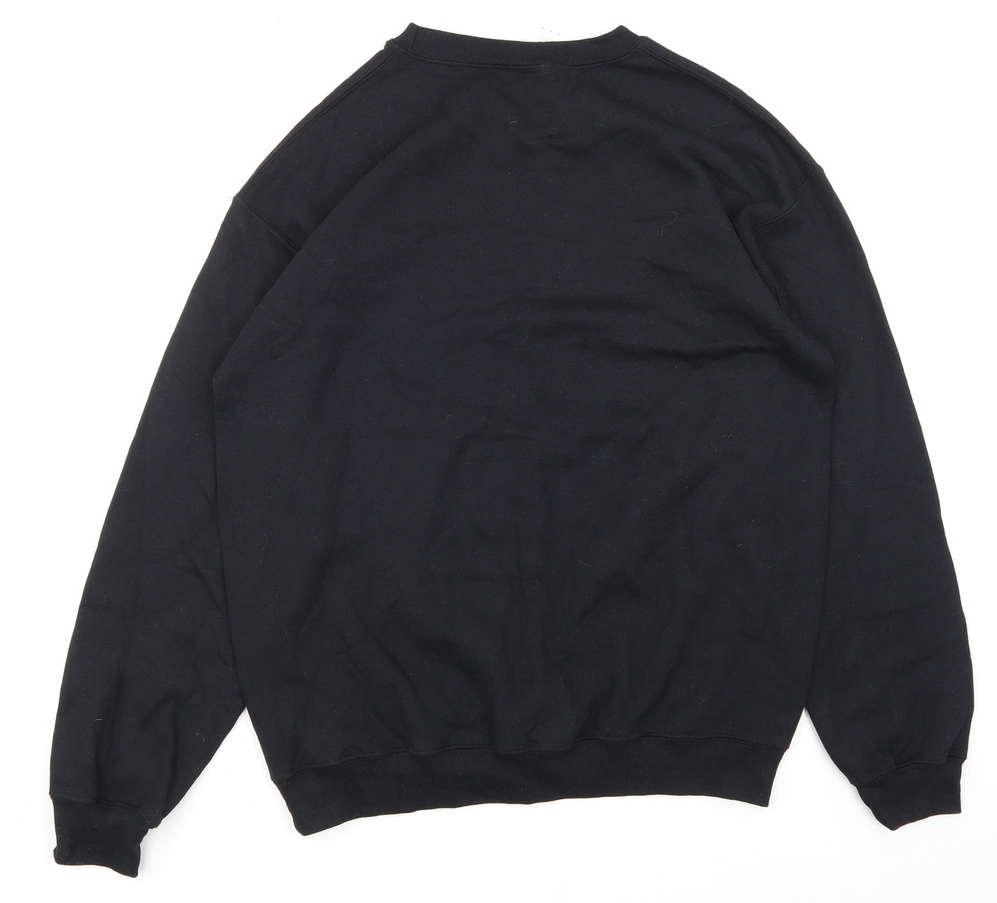Gildan Mens Black   Pullover Sweatshirt Size M