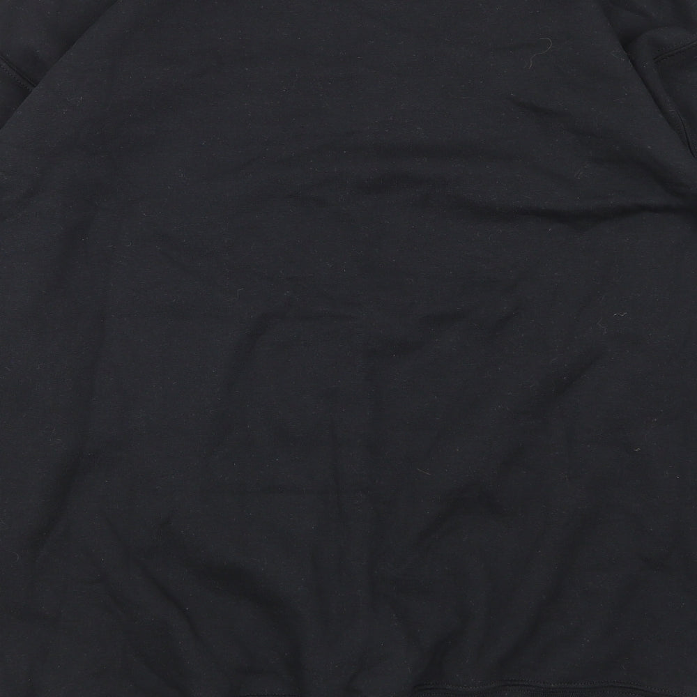 Gildan Mens Black   Pullover Sweatshirt Size M