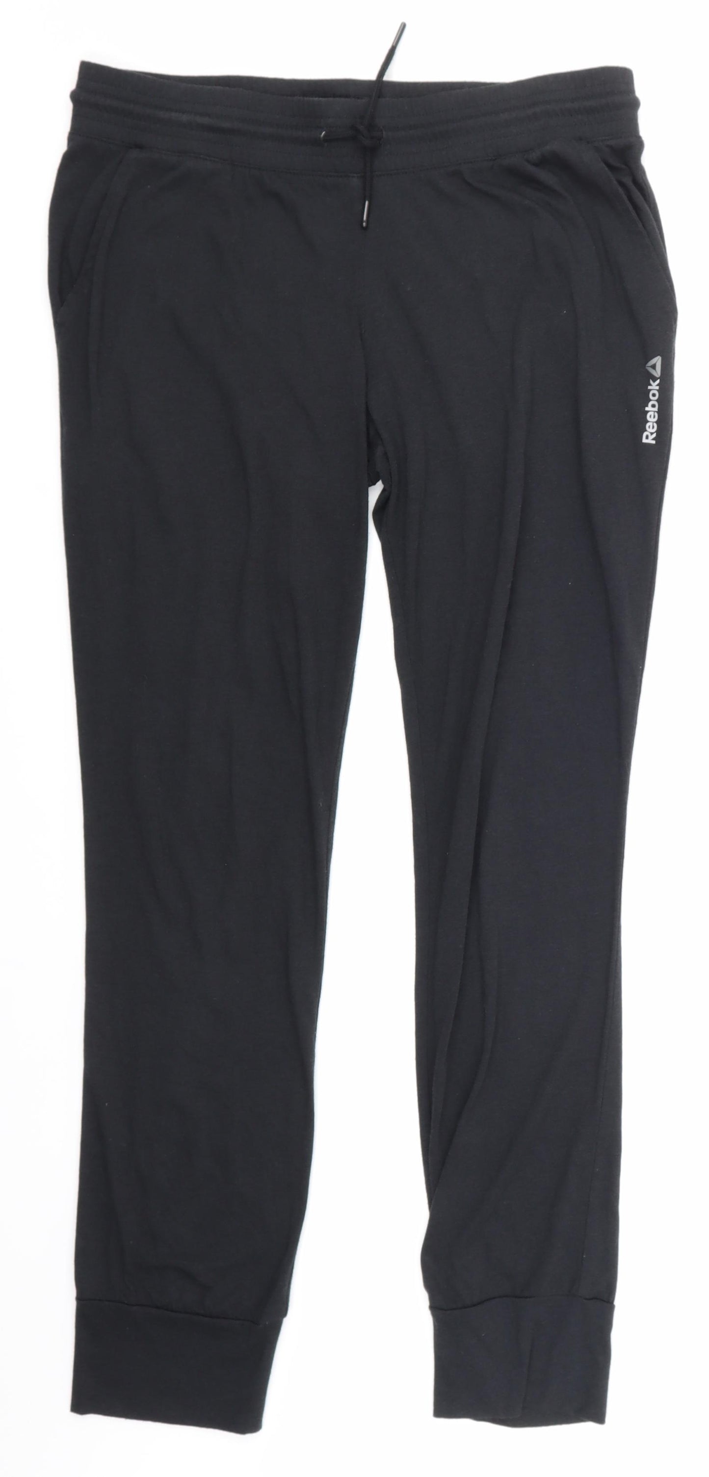 Reebok Womens Black   Jogger Trousers Size M