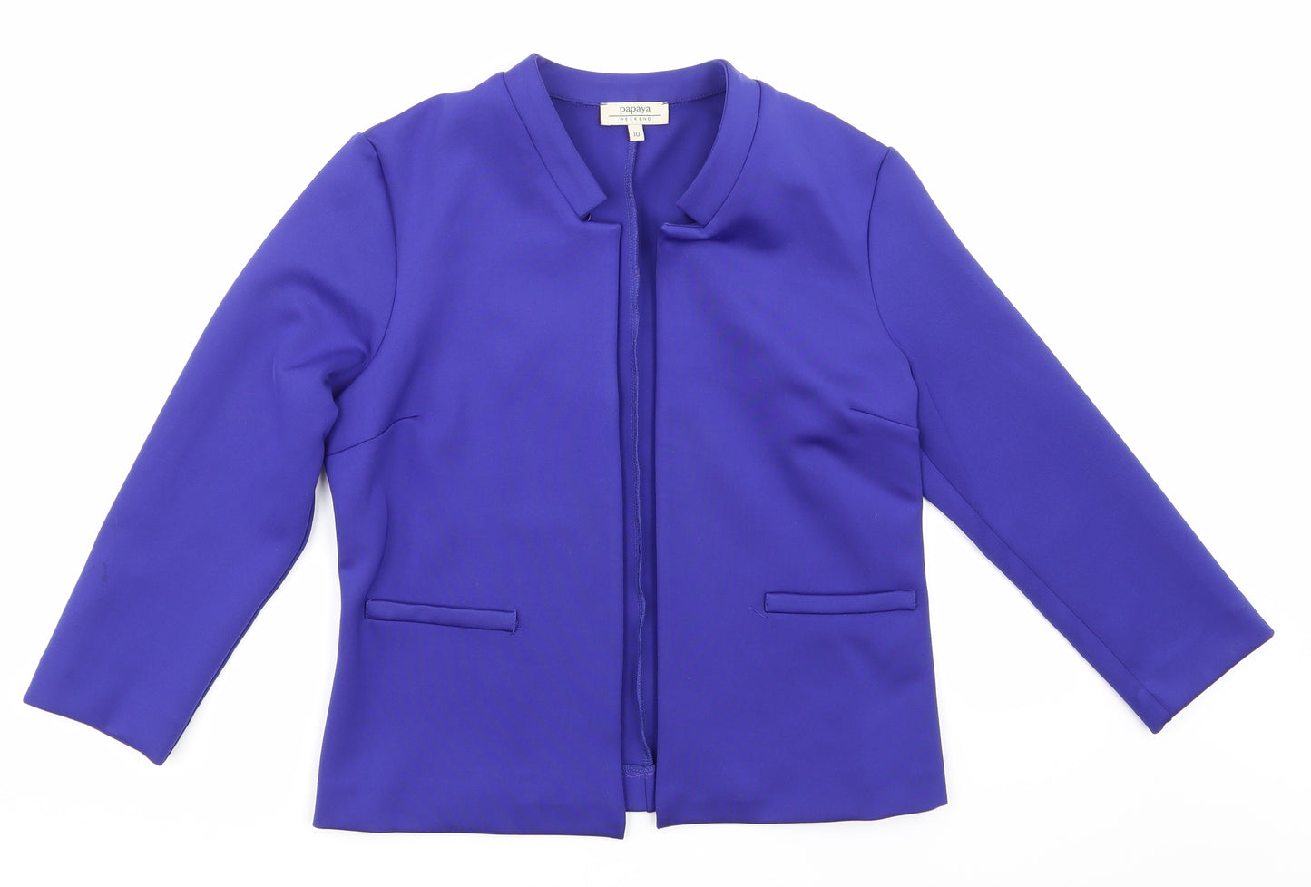 Papaya Womens Purple   Jacket Blazer Size 10