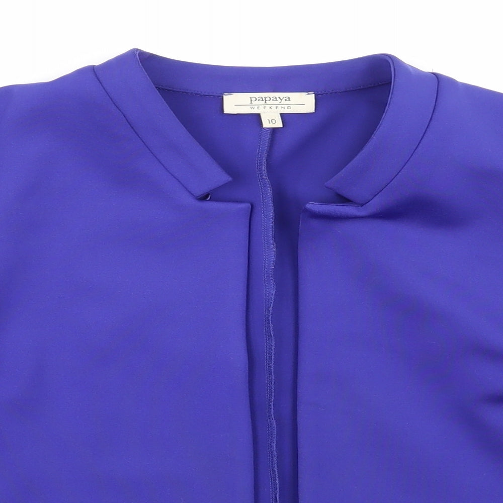 Papaya Womens Purple   Jacket Blazer Size 10
