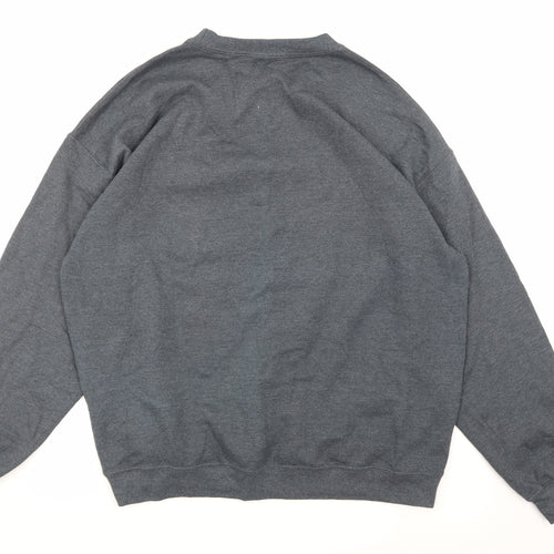 lvl up Mens Grey   Pullover Sweatshirt Size XL