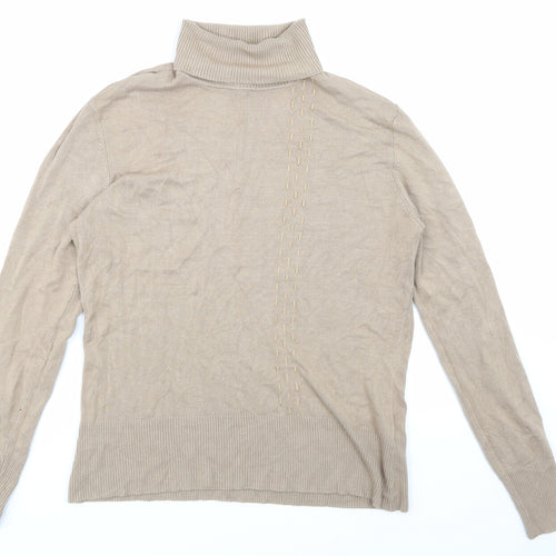 Klass Womens Beige   Pullover Jumper Size L