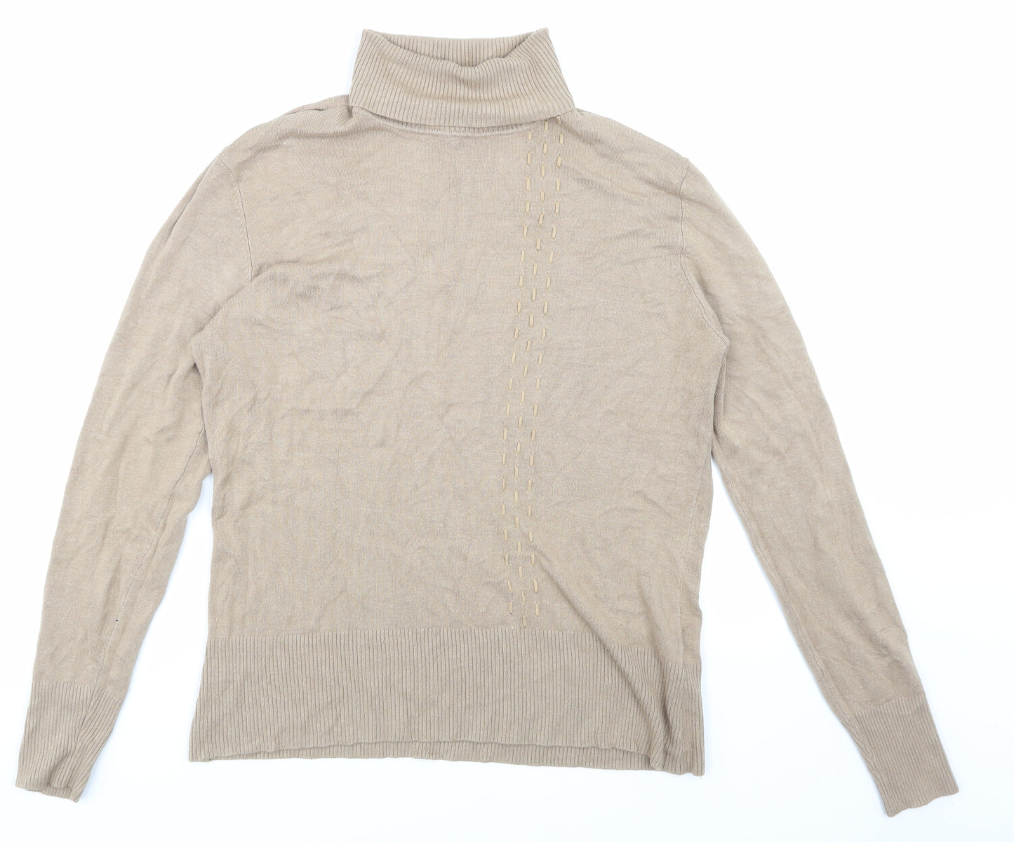 Klass Womens Beige   Pullover Jumper Size L