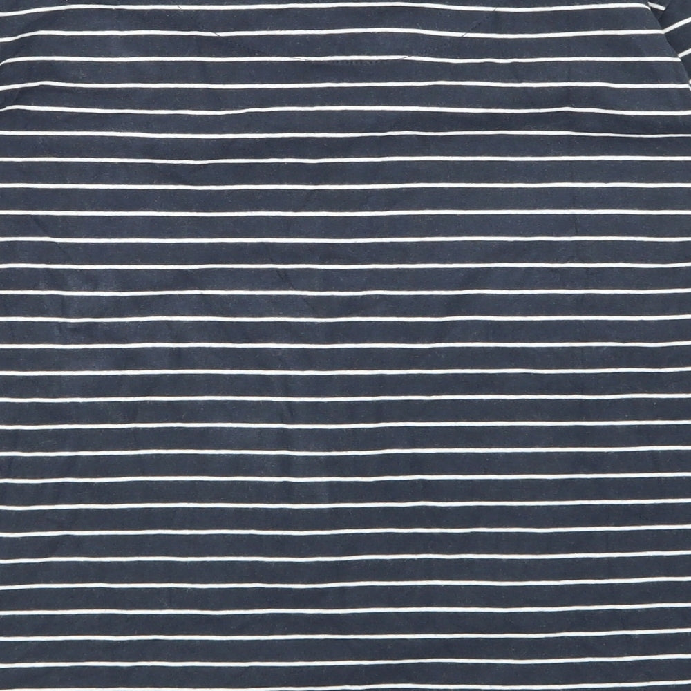 John Lewis Boys Blue Striped  Basic T-Shirt Size 10 Years